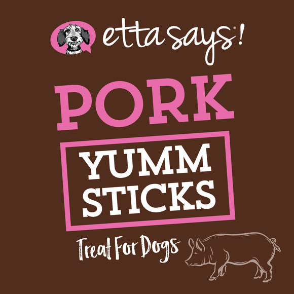 Etta Says! Yum Sticks Pork Dog Treat (24 Count)