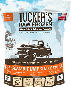 Tucker's Pork-Lamb-Pumpkin Complete and Balanced Raw Diets for Dogs (6-lb)