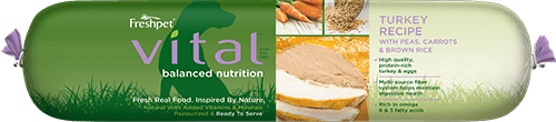 Vital® Balanced Nutrition Turkey Dog Food Recipe With Peas, Carrots & Brown Rice