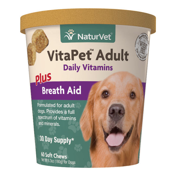 NaturVet VitaPet Adult Daily Vitamins Soft Chews (60 ct)