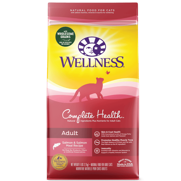 Wellness Complete Health™ Adult with Wholesome Grains Salmon Cat Food