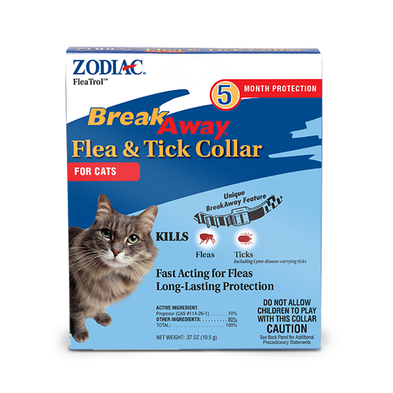 ZODIAC BREAKAWAY FLEA & TICK COLLAR FOR CATS (32 Oz.)