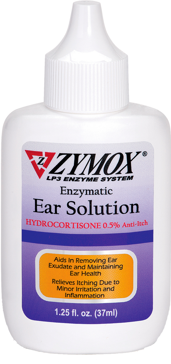 ZYMOX Enzymatic Ear Solution with 0.5% Hydrocortisone (1.25-oz)