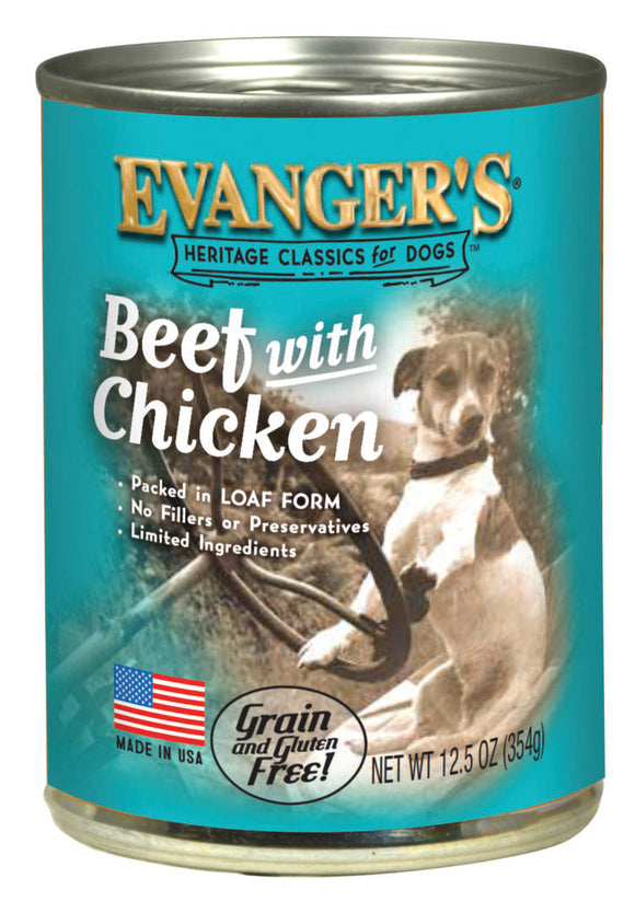 Evanger's Heritage Classic Beef With Chicken Dog Food (13-oz.)