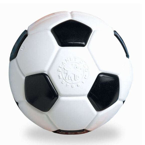 Orbee-Tuff Soccer Ball Treat-Dispensing Dog Chew Toy, White (White)