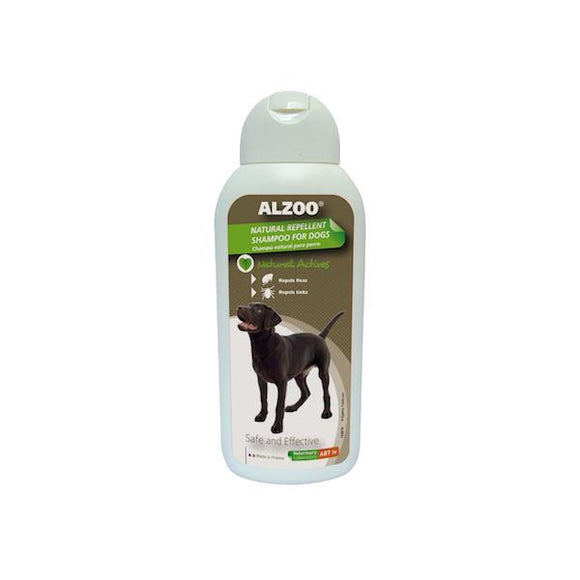 Alzoo Natural Flea & Tick Shampoo for Dogs (13.5 oz)