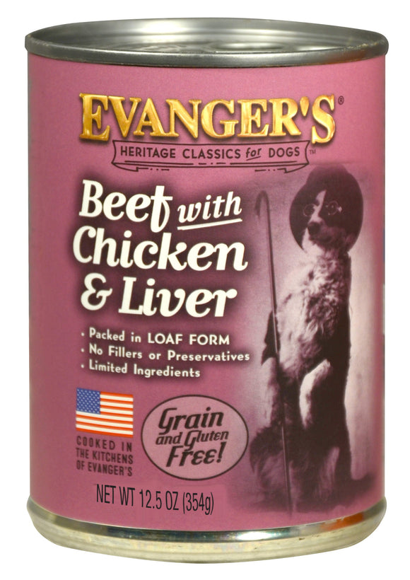 Evanger's Beef with Chicken & Liver (12.5 Oz)