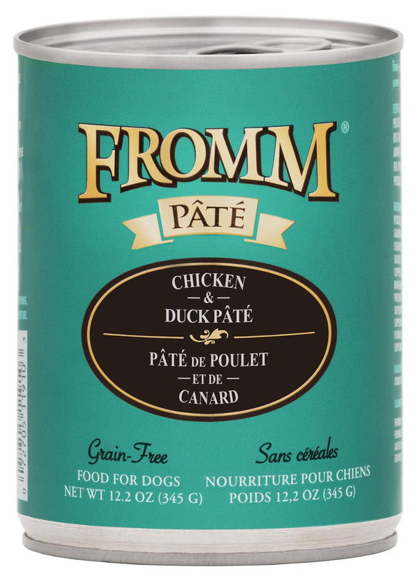 Fromm Grain-Free Chicken & Duck Pâté Dog Food (12.2-oz, Single Can)