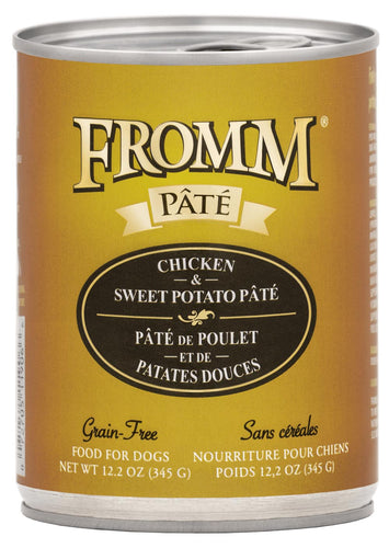 Fromm Grain-Free Chicken & Sweet Potato Pâté Dog Food (12.2 oz, Single Can)