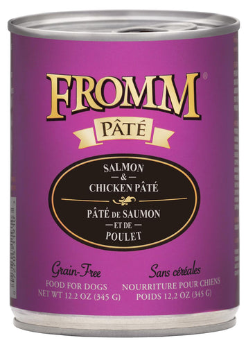 Fromm Grain-Free Salmon & Chicken Pâté Dog Food (12.2 oz)