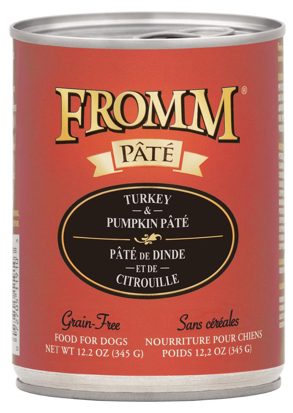 Fromm Grain-Free Turkey & Pumpkin Pâté Dog Food (12.2 oz, Single Can)
