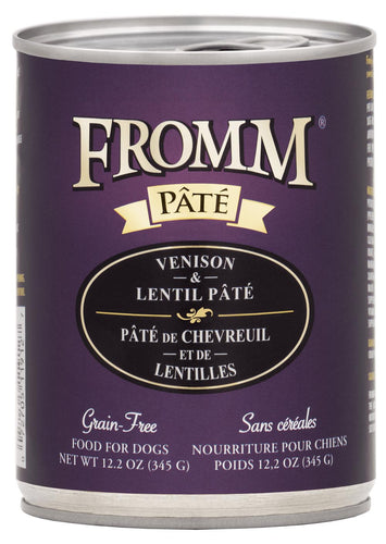 Fromm Grain-Free Venison & Lentil Pâté Dog Food (12.2 oz, Single Can)
