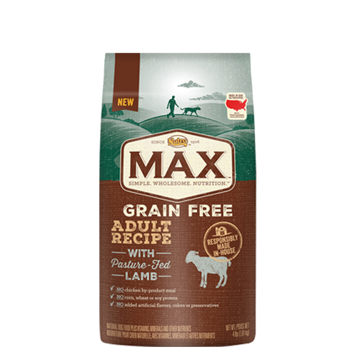 NUTRO MAX GRAIN FREE ADULT RECIPE PASTURE FED LAMB (4-lb)