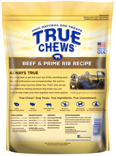 True Chews Beef and Prime Rib Recipe Dog Treats (10-oz)