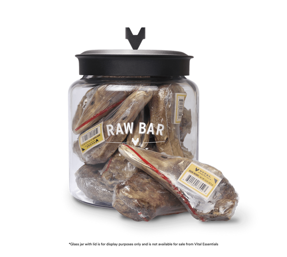 Vital Essentials Raw Bar Freeze Dried Raw Duck Heads Dog Snacks (20 Ct)