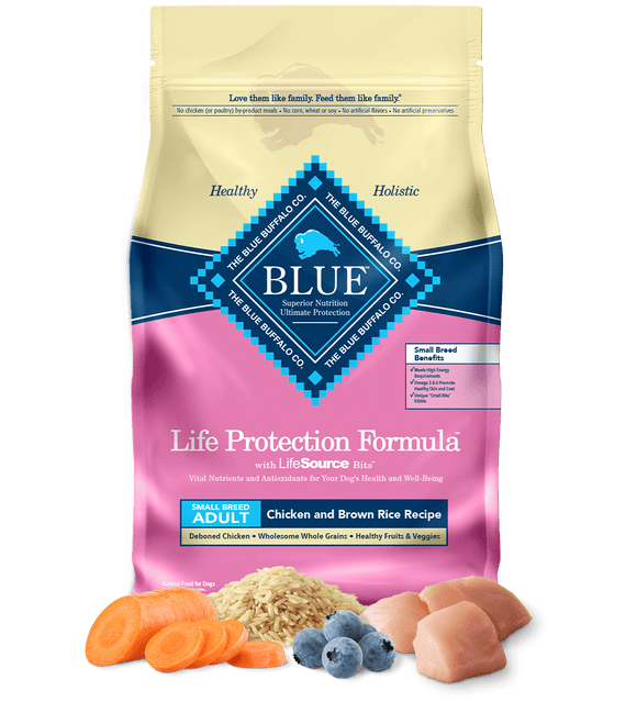 Blue Buffalo Life Protection Small Breed Dog Food, Chicken And Brown Rice, 15 Lb (15 Lb)