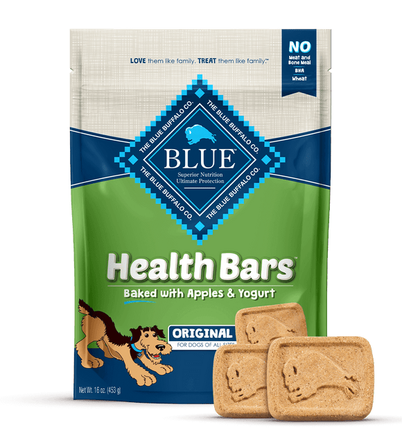 BLUE Health Bars™ CRUNCHY DOG BISCUITS Baked with Apples and Yogurt (16 oz)