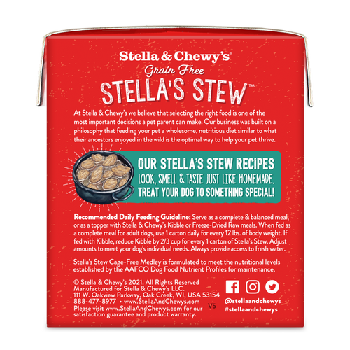 Stella & Chewy's Stella's Stew Cage Free Medley Recipe Food Topper for Dogs (11-oz)