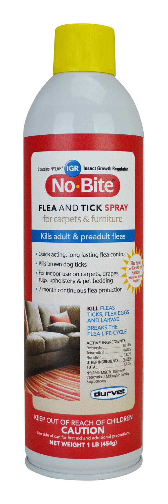 Durvet No-Bite™ IGR Flea and Tick Spray (16-oz)
