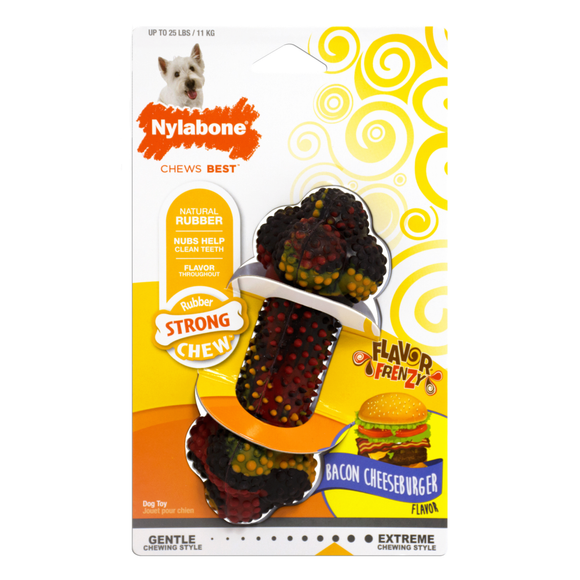 Nylabone Flavor Frenzy Strong Chew Toy Dog Toy (Medium, Meatloaf & Gravy)