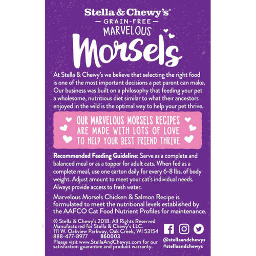 Stella & Chewy's Marvelous Morsels Chicken & Salmon Medley Recipe Wet Cat Food (5.5-oz)