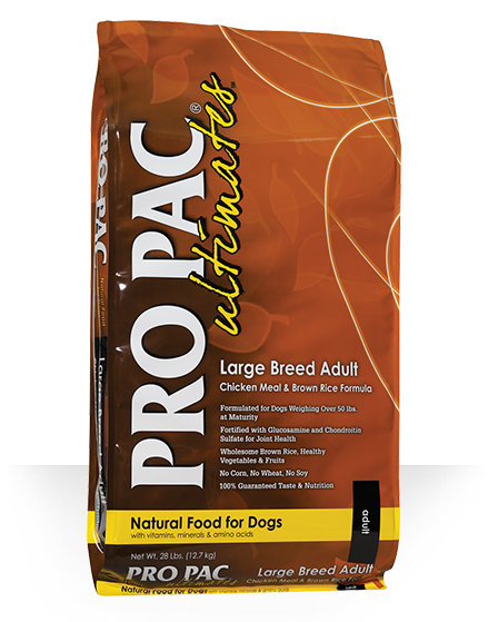 PRO PAC® Ultimates™ Large Breed Adult Chicken Meal & Brown Rice Formula (28-lb)