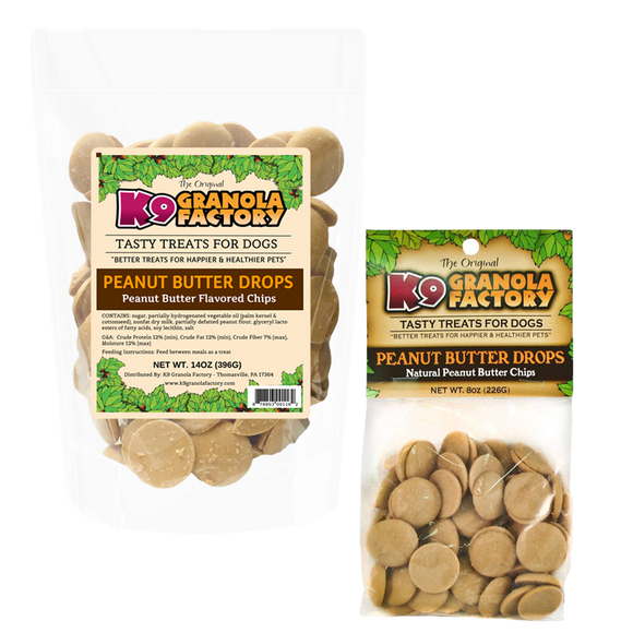 K9 Granola Factory Yogurt Drops Dog Treats, Peanut Butter (8-oz)