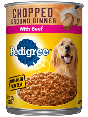 PEDIGREE® Wet Dog Food Chopped Ground Dinner with Beef (22 oz)