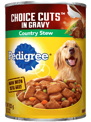 PEDIGREE® Wet Dog Food CHOICE CUTS® in Gravy Country Stew (22 oz)