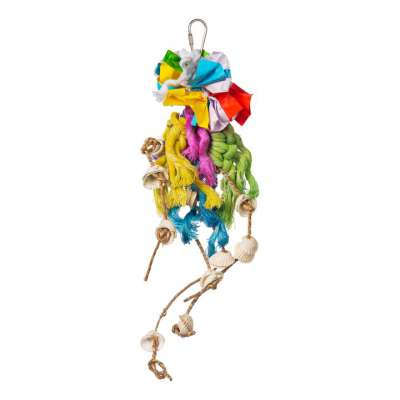 Prevue Pet Products Ropes & Shell Ring Bird Toy (1-Count)