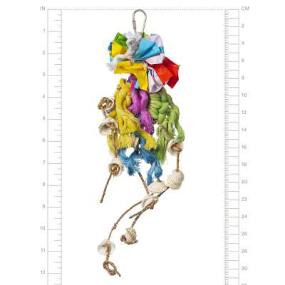 Prevue Pet Products Ropes & Shell Ring Bird Toy (1-Count)