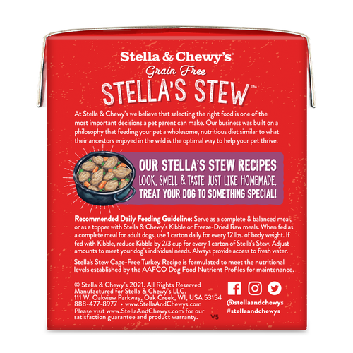 Stella & Chewy's Stella's Stew Cage Free Turkey Recipe Food Topper for Dogs (11-oz)