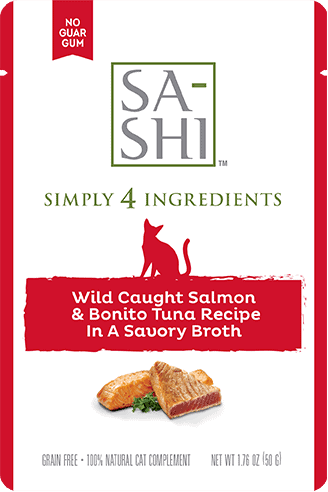 Rawz Sa-Shi Wild Caught Salmon & Bonito Tuna Cat Food Recipe In Savory Broth (1.76 oz)