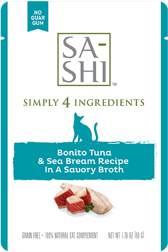 Rawz Sa-Shi Bonito Tuna & Sea Bream Cat Food Recipe In Savory Broth (1.76 oz)