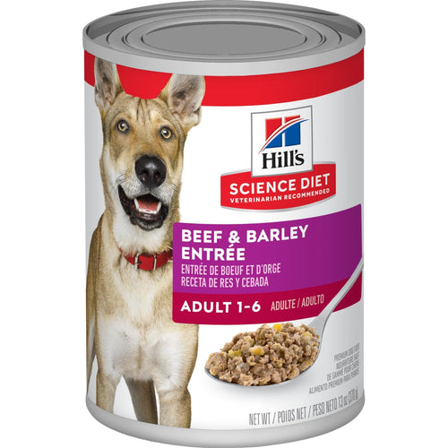 Hill's Science Diet Adult Beef & Barley Entrée dog food (13 oz)