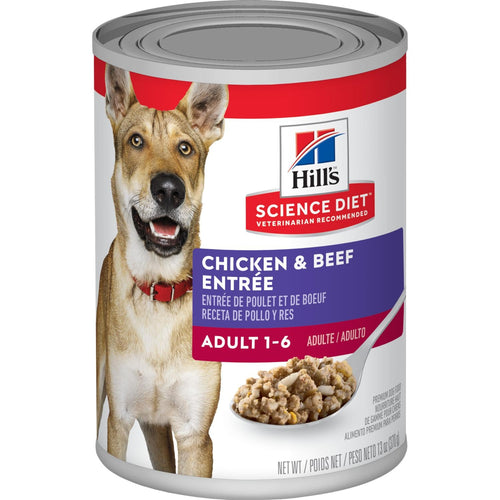 Hill's Science Diet Adult Chicken & Beef Entrée Dog Food (13-oz)