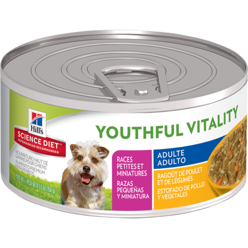 Hill's™ Science Diet™ Youthful Vitality Adult 7+ Small & Toy Breed Chicken & Vegetable Stew Dog Food (5.5 oz)
