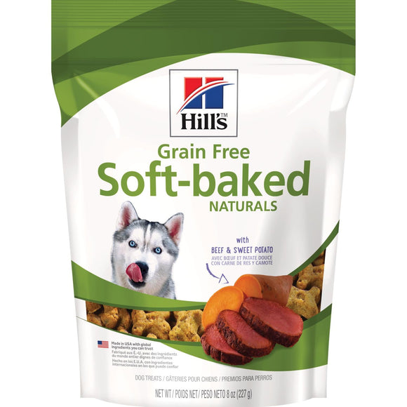 Hill's Grain Free Soft-Baked Naturals with Beef & Sweet Potato dog treats (8-oz)
