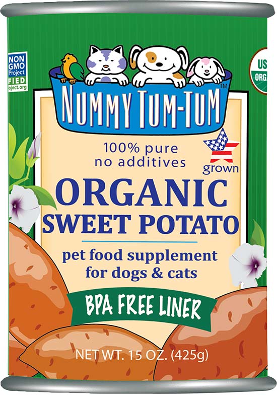 Nummy Tum Tum Organic Sweet Potato Pet Food Supplement for Dogs & Cats (15 oz)