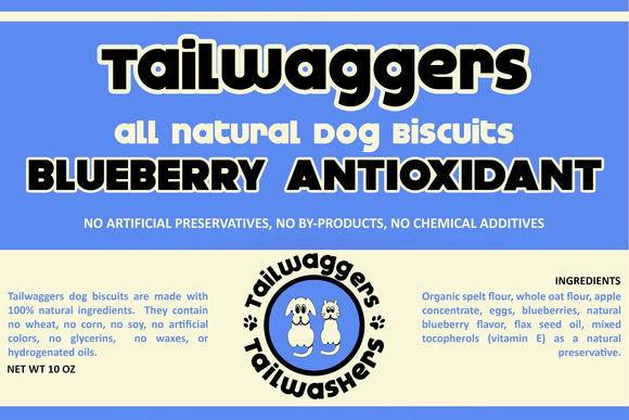 Tailwaggers Dog Treat Biscuit Blueberry Antioxidant (10 Oz)