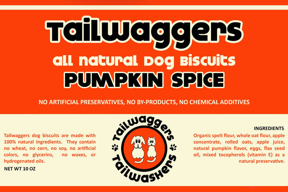 Tailwaggers Dog Treat Biscuit Pumpkin Spice (10 Oz)