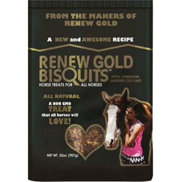 MANNA PRO RENEW GOLD BISQUIT HORSE TREATS (2 lbs)