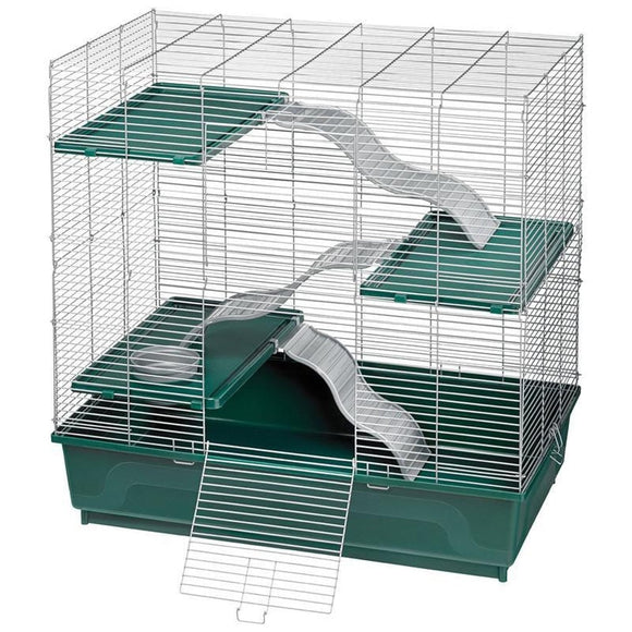Kaytee My First Home Habitat Multi-Level for Exotic Pets (30X18 IN, GREEN)