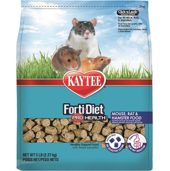 KAYTEE FORTIDIET PROHEALTH MOUSE/RAT FOOD (5 LB)