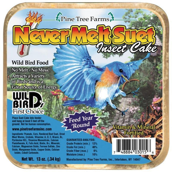 Pine Tree Farms Never Melt Suet Insect Cake (13 oz)