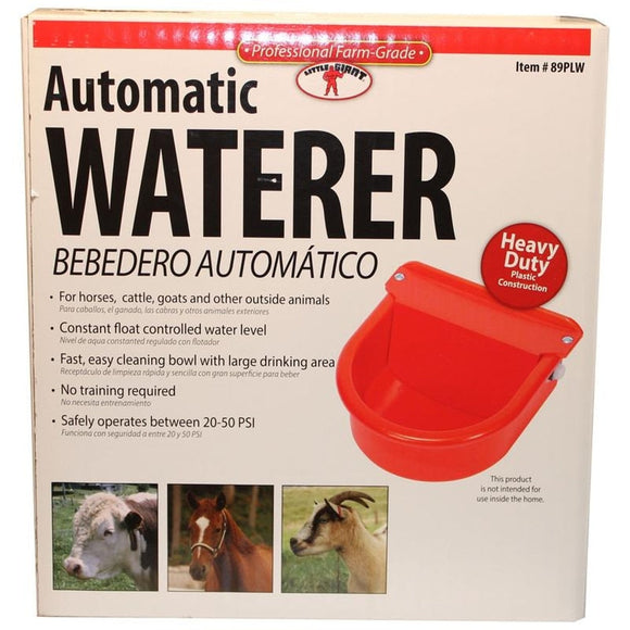 LITTLE GIANT PLASTIC AUTOMATIC LIVESTOCK WATERER (RED)