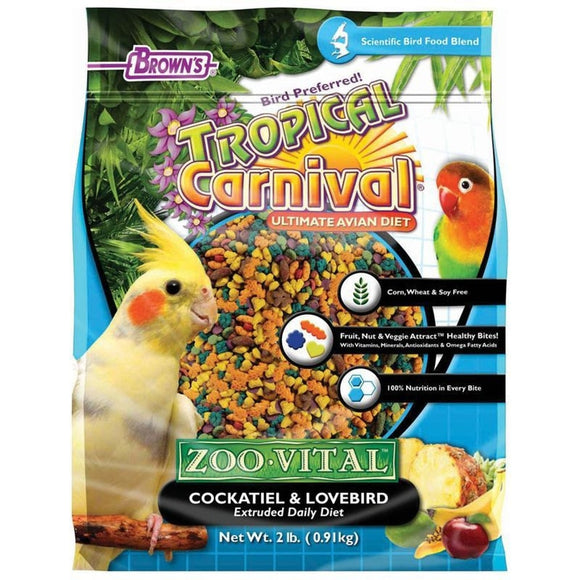 TROPICAL CARNIVAL ZOO-VITAL COCKATIEL & LOVEBIRD