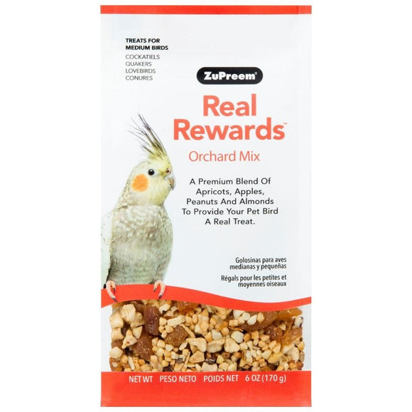 REAL REWARDS ORCHARD MIX MEDIUM BIRD TREATS (6 OZ)