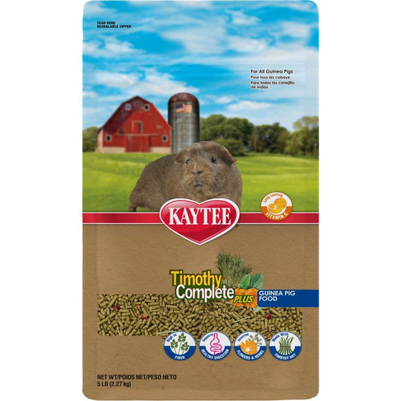 Kaytee Timothy Complete Plus Flowers & Herbs Guinea Pig Food (5 LB)