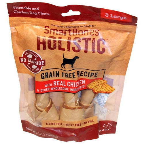 Smartbones Holistic Sticks Grain Free Recipe with Real Chicken (Large 3 pack)